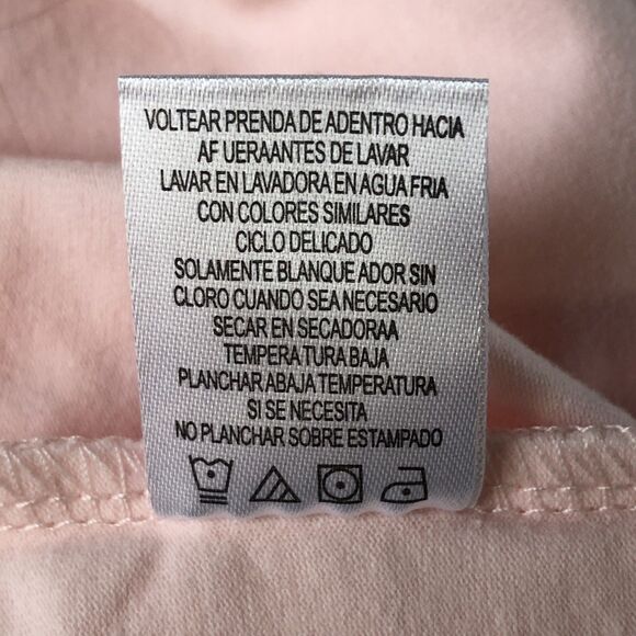 Disney Women Juniors Crop Tank Embroidered Stitch Pink Size Large - Picture 11 of 11